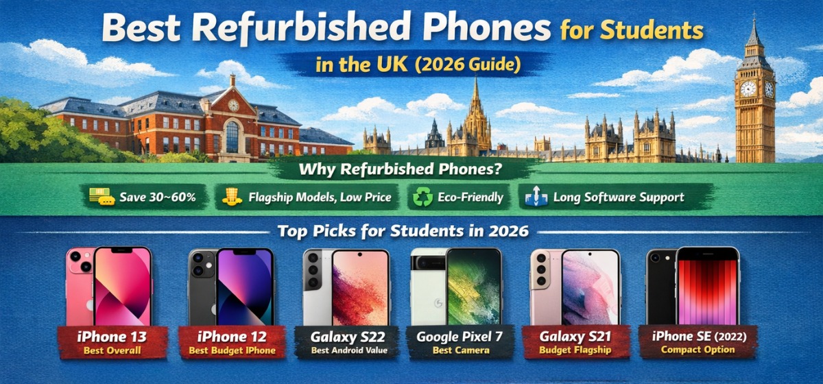 Best Refurbished Phones for Students in the UK (2026 Guide) | Zextons
