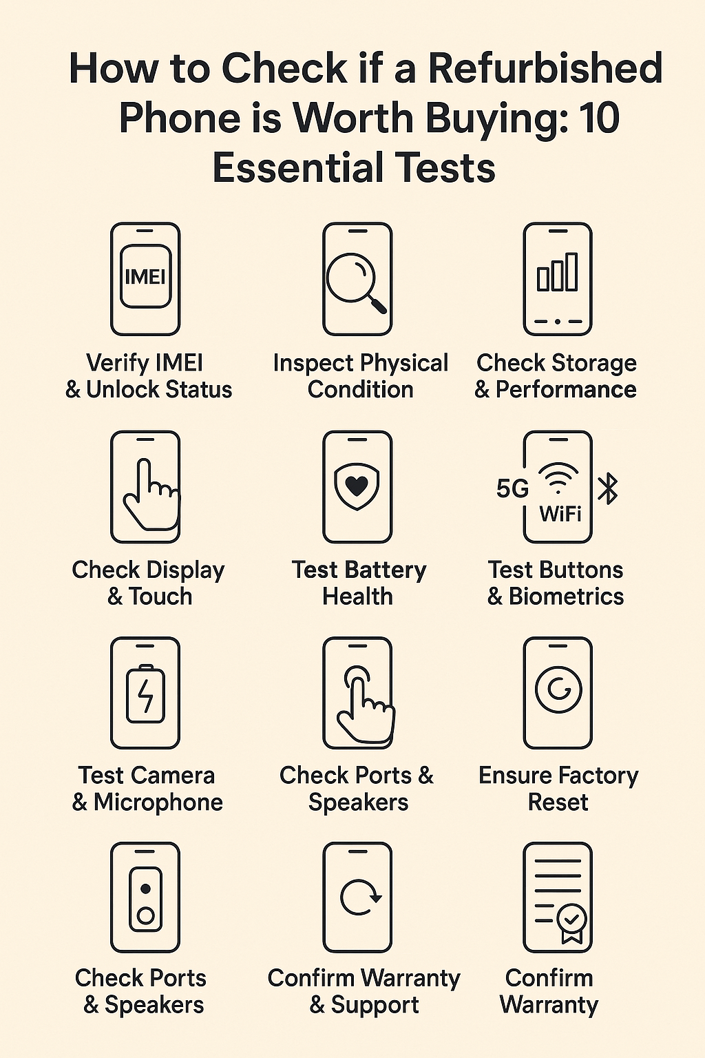 How to Check if a Refurbished Phone is Worth Buying: 10 Essential Tests ...