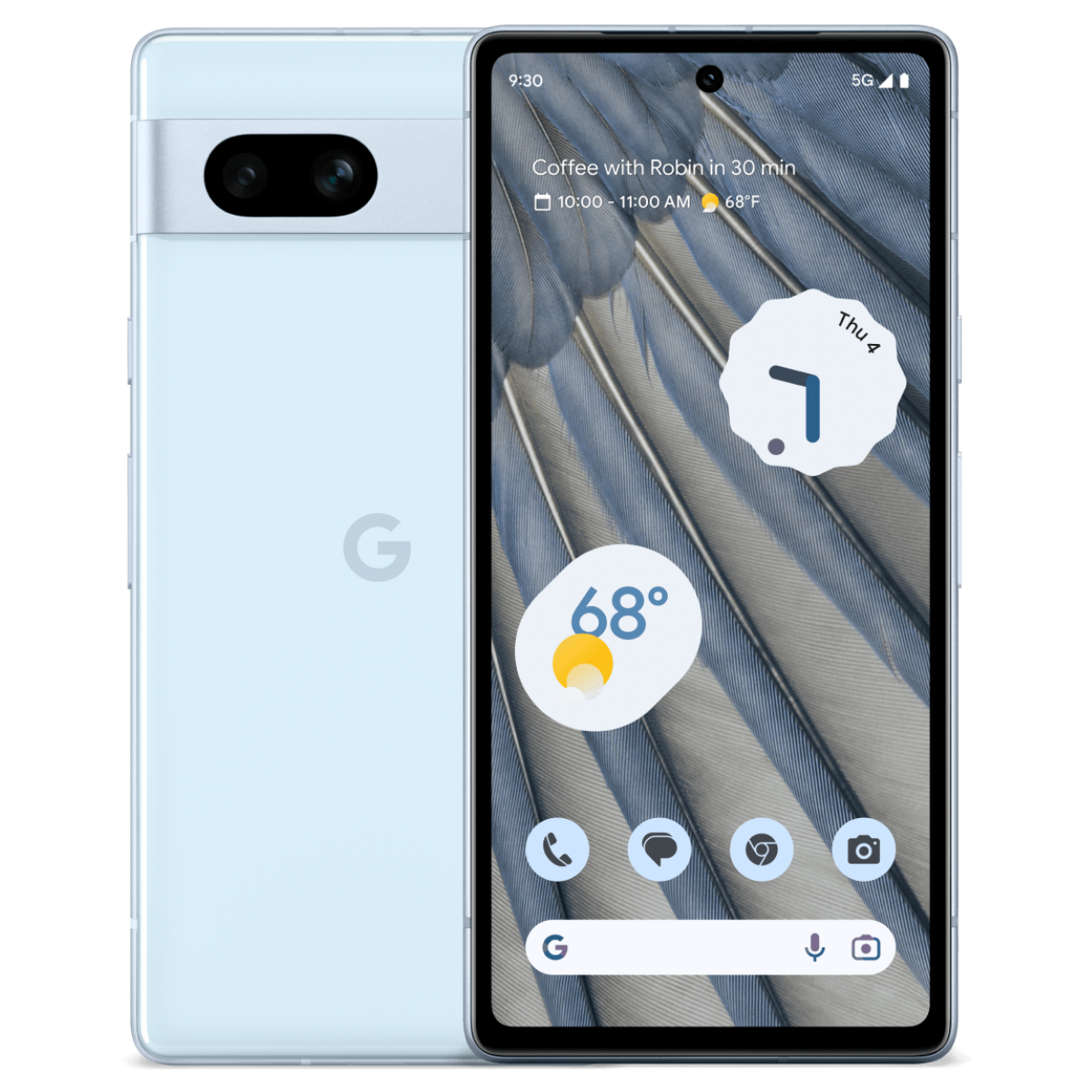 Google Pixel 7a - Unlocked 128GB Sea Color in Excellent Condition
