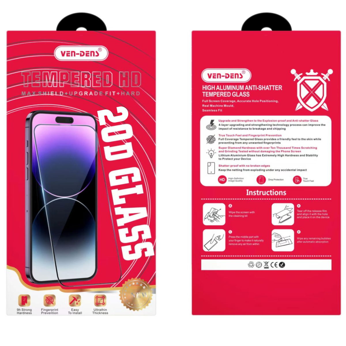 Tempered Glass Screen Protector For Huawei P30 – 2.5D Ultra Slim, 9H Hardness, Clear