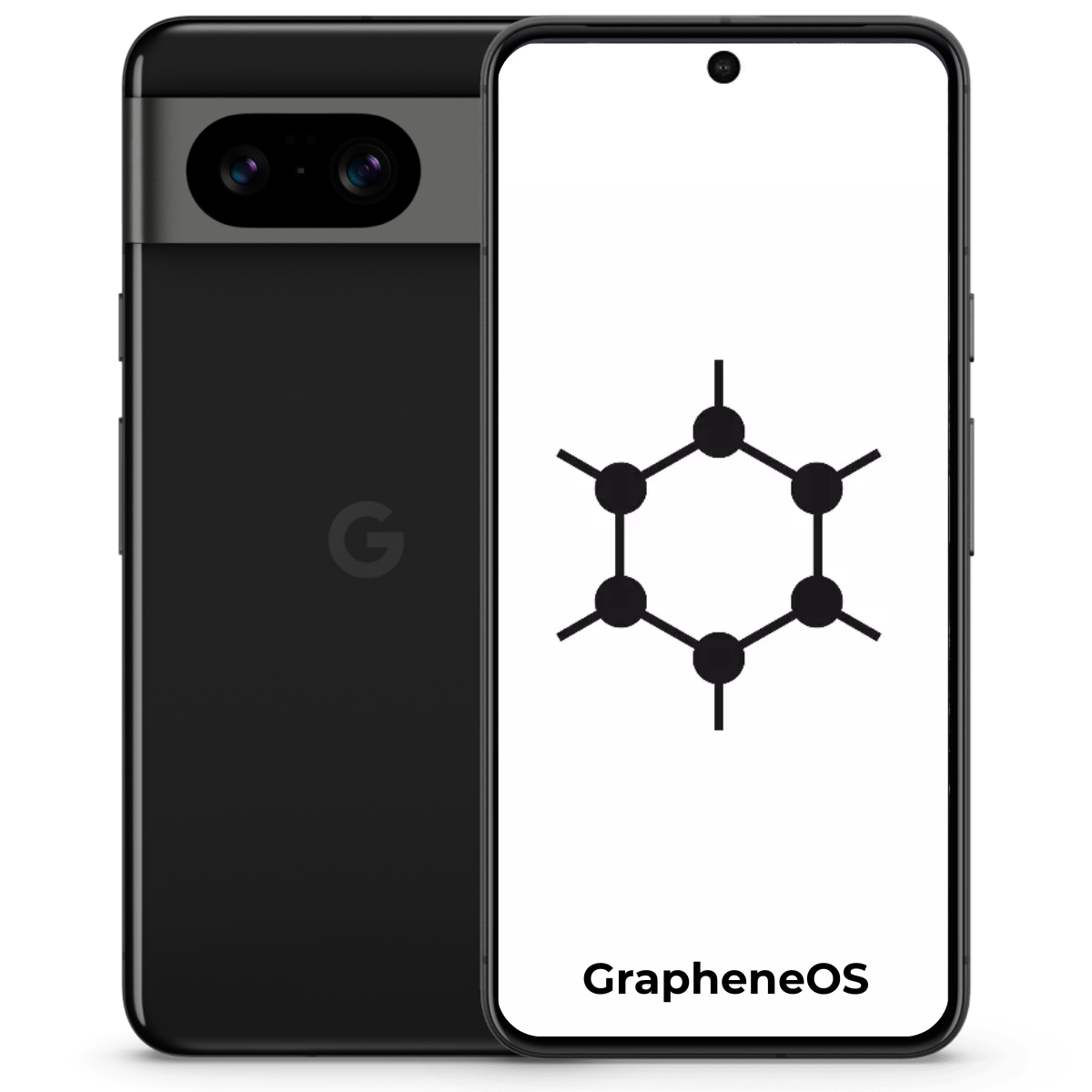 Google Pixel 8 Graphene OS - Unlocked  - obsidian - 128gb
