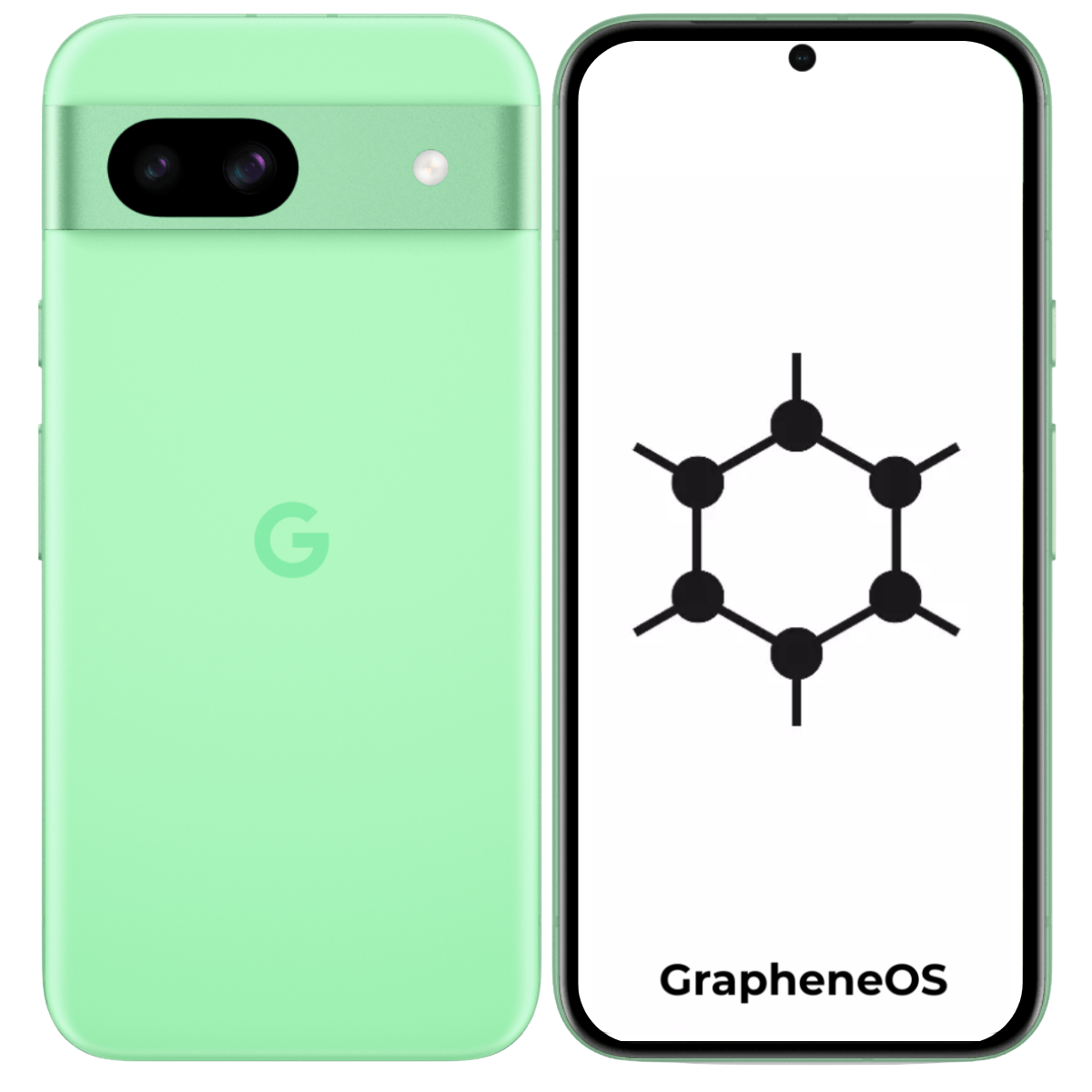 Google Pixel 8a GrapheneOS - Unlocked  - Green - 128GB