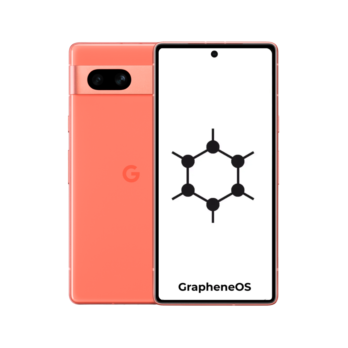 Google Pixel 7a GrapheneOS - Unlocked   - coral - 128gb